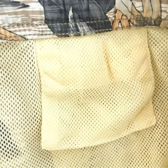 Tommy Bahama Tan Tropical Print Swim Trunks - Picture 9 of 13